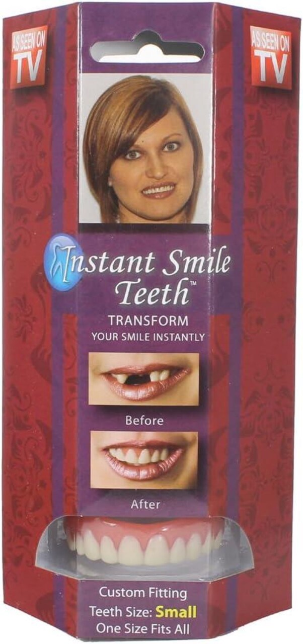 Instant Smile Billy Bob Deluxe Costume Teeth Size Small